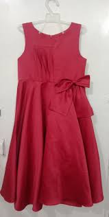 Red Silk Dress | Kids Girls Skirt